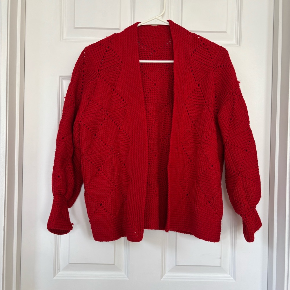 Vintage Granny Square Cardigan